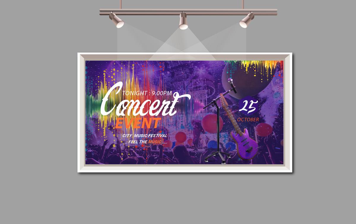 Creative Concert Event Banner Design